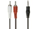 Кабель аудио Cablexpert CCA-458-2.5M, джек3.5 / 2xRCA, 2.5м